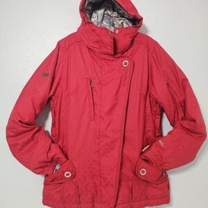 686 Red Snowboard Ski Jacket ACC Waterproof Hooded Women’s